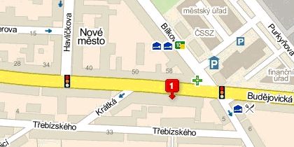 Zobrazení provozovny na mapě